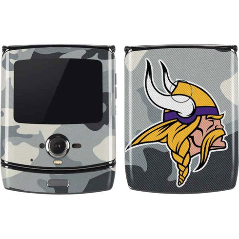 NFL Minnesota Vikings Camo Motorola RAZR Skin