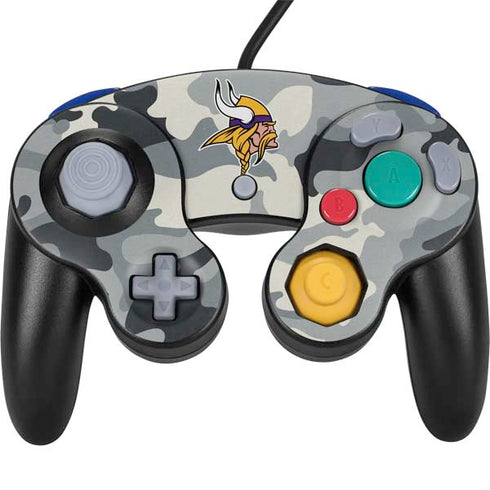 NFL Minnesota Vikings Camo Nintendo GameCube Controller Skin
