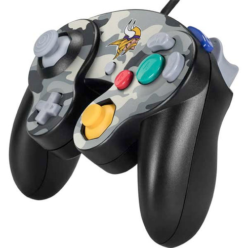 NFL Minnesota Vikings Camo Nintendo GameCube Controller Skin