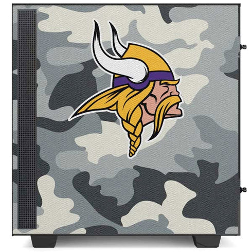 NFL Minnesota Vikings Camo NZXT H510 Compact ATX Mid-Tower Case Skin