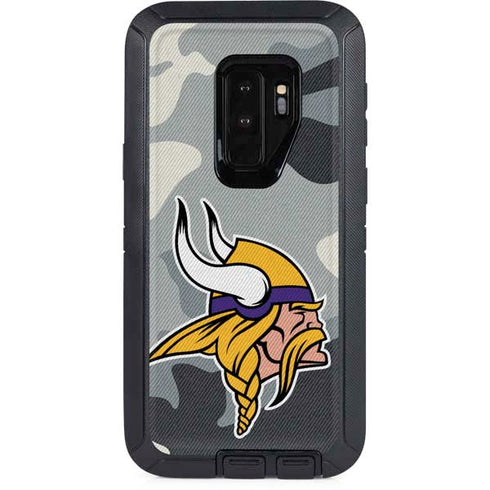 NFL Minnesota Vikings Camo Otterbox Defender Galaxy Skin