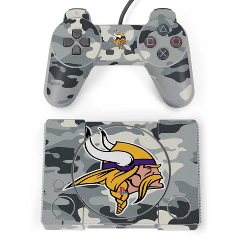 NFL Minnesota Vikings Camo PlayStation Classic Bundle Skin