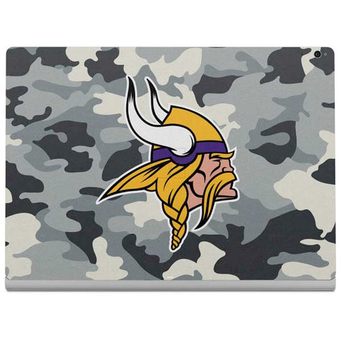 NFL Minnesota Vikings Camo Surface Book 2 15in Skin