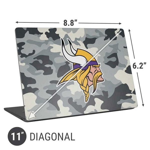 NFL Minnesota Vikings Camo Universal Laptop 11in (8.8 x 6.2in) Skin