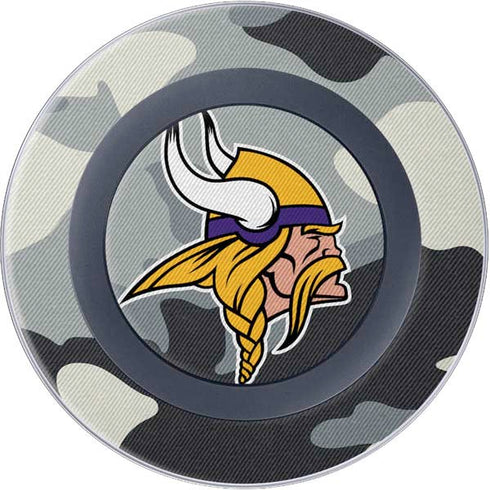 NFL Minnesota Vikings Camo Wireless Charger Skin