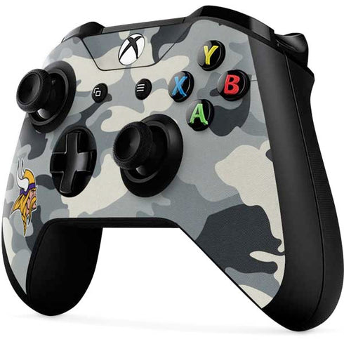 NFL Minnesota Vikings Camo Xbox One X Controller Skin