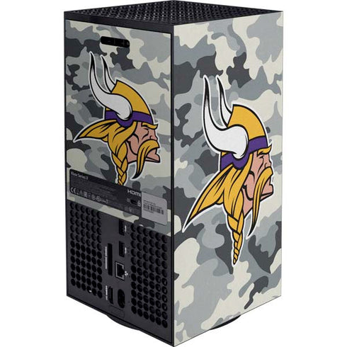 NFL Minnesota Vikings Camo Xbox Series X Bundle Skin