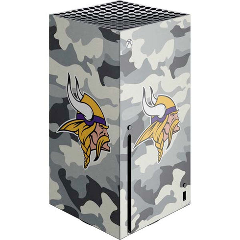 NFL Minnesota Vikings Camo Xbox Series X Console Skin
