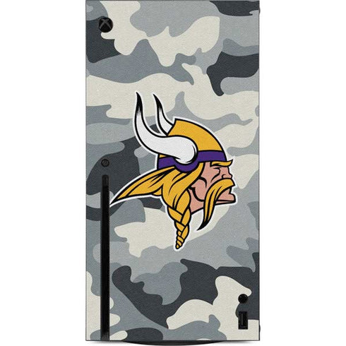 NFL Minnesota Vikings Camo Xbox Series X Console Skin