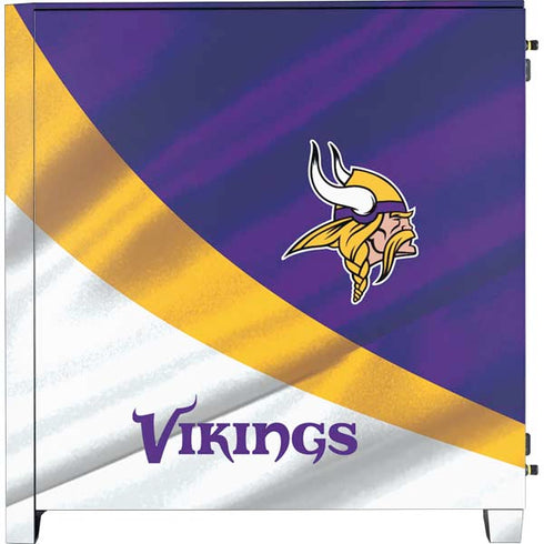NFL Minnesota Vikings Corsair 4000D Tempered Glass Mid-Tower ATX Case Skin