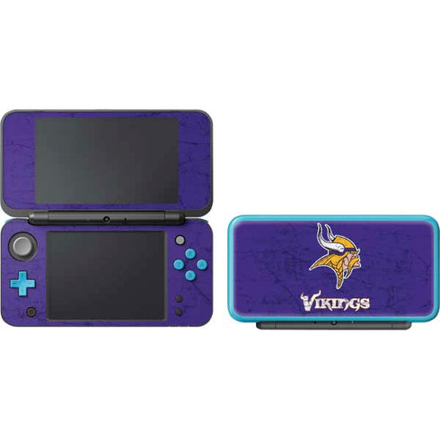 NFL Minnesota Vikings Distressed Nintendo 2DS XL (2017) Skin
