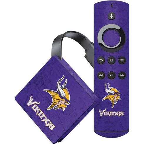 NFL Minnesota Vikings Distressed Amazon Fire TV Skin