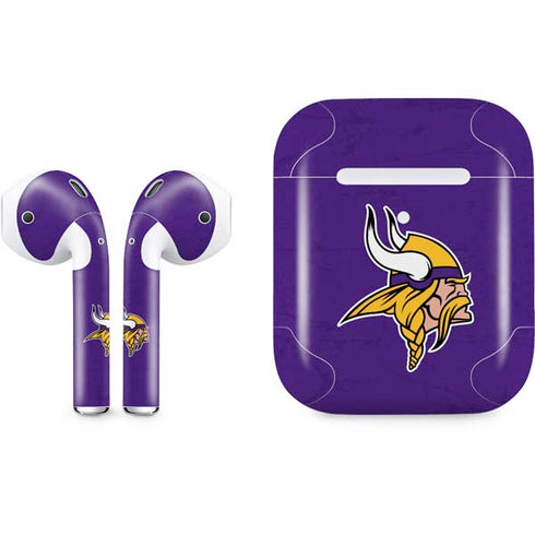 NFL Minnesota Vikings Distressed Apple AirPods 2 Skin
