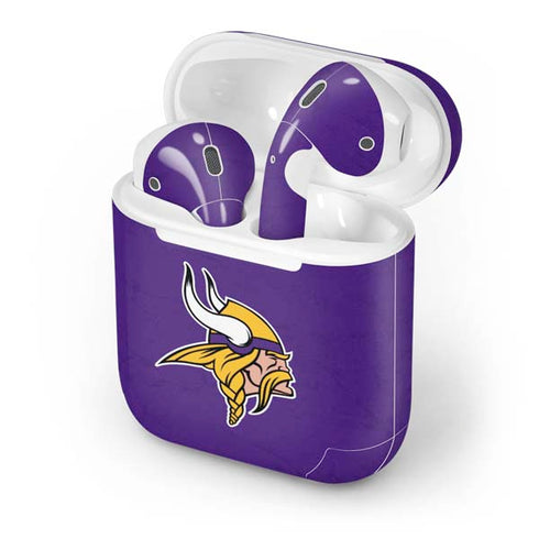 NFL Minnesota Vikings Distressed Apple AirPods Skin