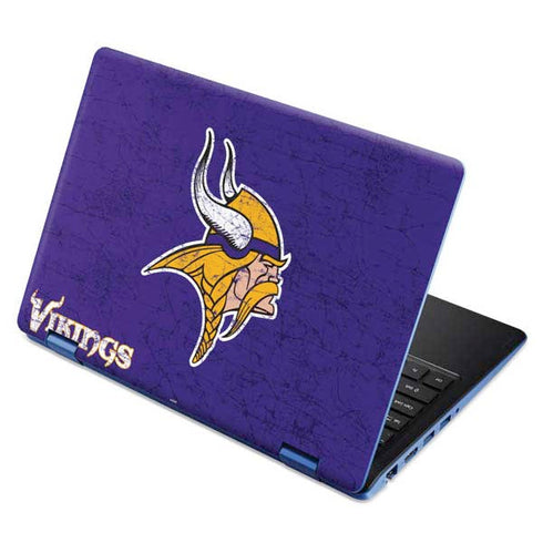 NFL Minnesota Vikings Distressed Aspire R11 11.6in Skin