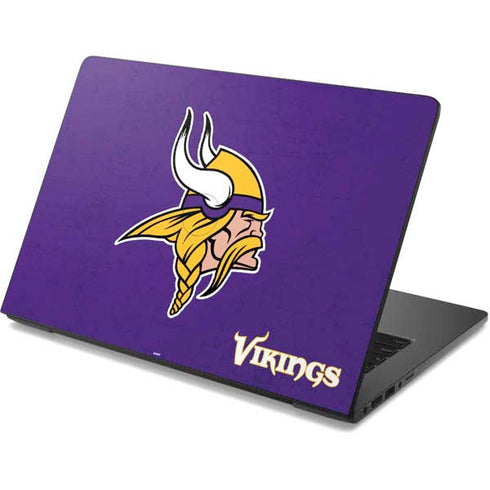 NFL Minnesota Vikings Distressed Dell Chromebook Skin