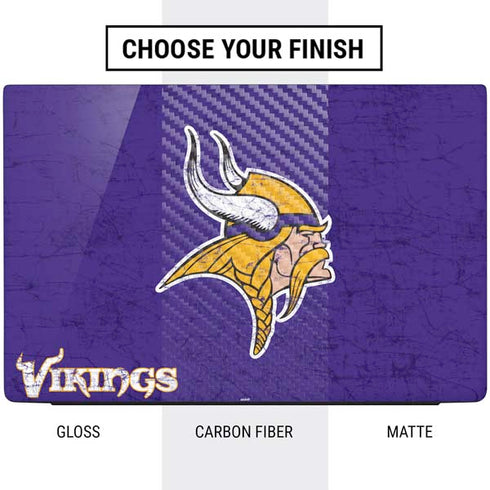 NFL Minnesota Vikings Distressed Dell Vostro Skin