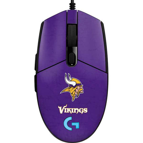 NFL Minnesota Vikings Distressed G203 Prodigy RGB Wired Gaming Mouse Skin