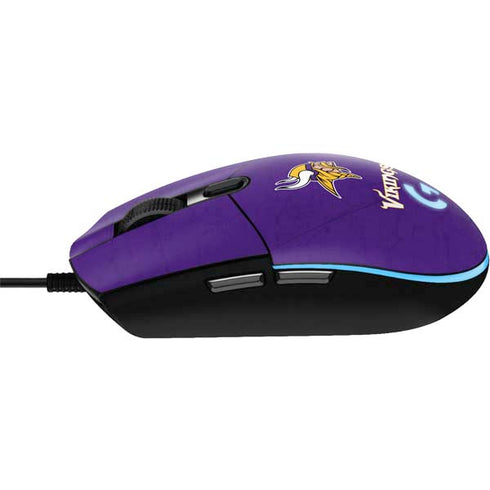 NFL Minnesota Vikings Distressed G203 Prodigy RGB Wired Gaming Mouse Skin