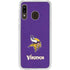 NFL Minnesota Vikings Distressed Galaxy A20 Clear Case