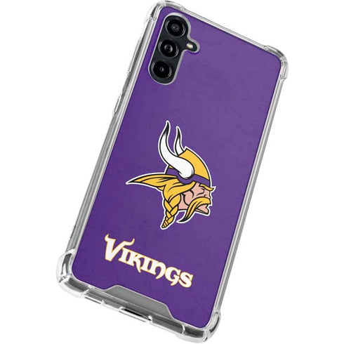 NFL Minnesota Vikings Distressed Galaxy A54 5G Clear Case