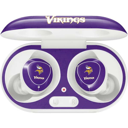 NFL Minnesota Vikings Distressed Galaxy Buds Plus Skin
