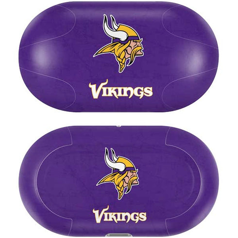 NFL Minnesota Vikings Distressed Galaxy Buds Plus Skin