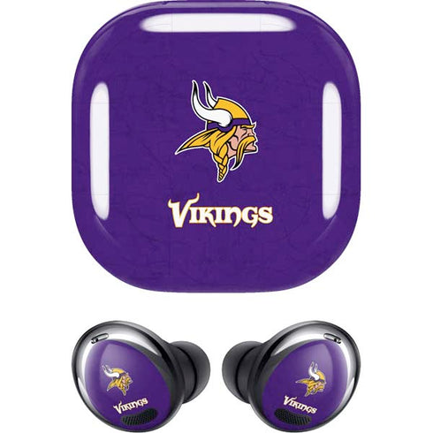 NFL Minnesota Vikings Distressed Galaxy Buds Pro Skin