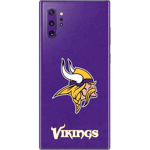 NFL Minnesota Vikings Distressed Galaxy Note 10 Plus Skin
