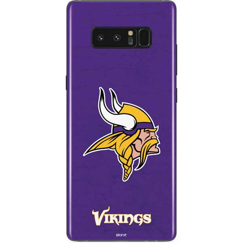 NFL Minnesota Vikings Distressed Galaxy Note 8 Skin