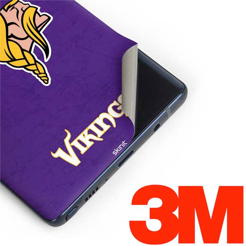 NFL Minnesota Vikings Distressed Galaxy Note 9 Skin
