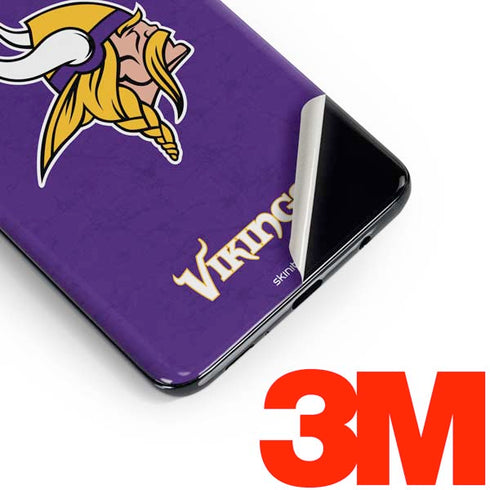 NFL Minnesota Vikings Distressed Galaxy S10 Plus Skin