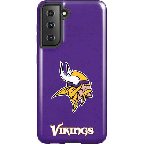 NFL Minnesota Vikings Distressed Galaxy S21 5G Pro Case