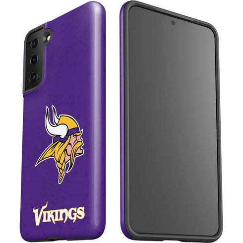 NFL Minnesota Vikings Distressed Galaxy S21 Plus 5G Pro Case