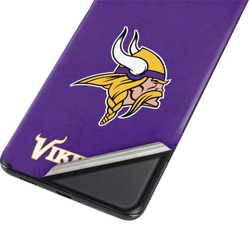 NFL Minnesota Vikings Distressed Galaxy S21 Ultra 5G Skin