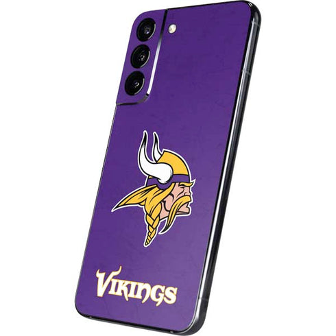 NFL Minnesota Vikings Distressed Galaxy S22 Plus Skin