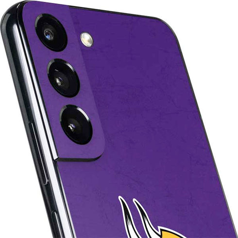NFL Minnesota Vikings Distressed Galaxy S22 Skin