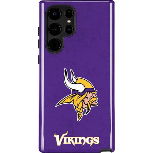 NFL Minnesota Vikings Distressed Galaxy S22 Ultra Pro Case
