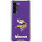 NFL Minnesota Vikings Distressed Galaxy S23 Plus Clear Case