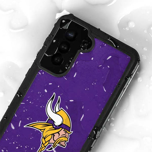 NFL Minnesota Vikings Distressed Galaxy S23 Plus Waterproof Case