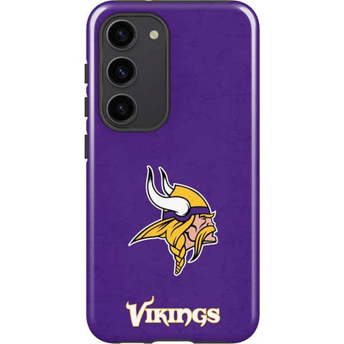 NFL Minnesota Vikings Distressed Galaxy S23 Pro Case