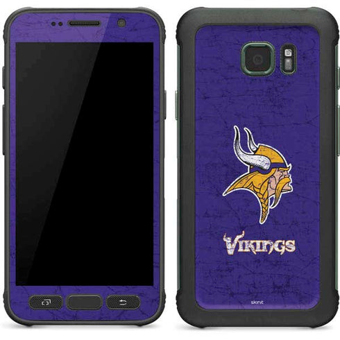 NFL Minnesota Vikings Distressed Galaxy S7 Active Skin