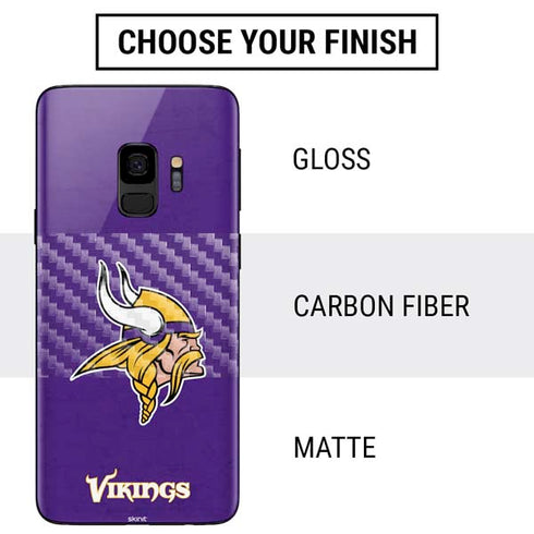 NFL Minnesota Vikings Distressed Galaxy S9 Skin