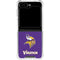 NFL Minnesota Vikings Distressed Galaxy Z Flip5 5G Clear Case