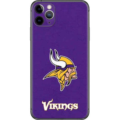 NFL Minnesota Vikings Distressed iPhone 11 Pro Max Skin