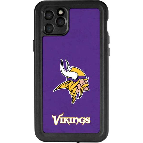 NFL Minnesota Vikings Distressed iPhone 11 Pro Max Waterproof Case