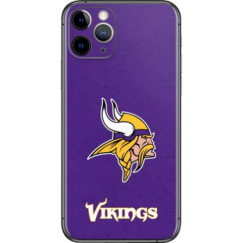 NFL Minnesota Vikings Distressed iPhone 11 Pro Skin