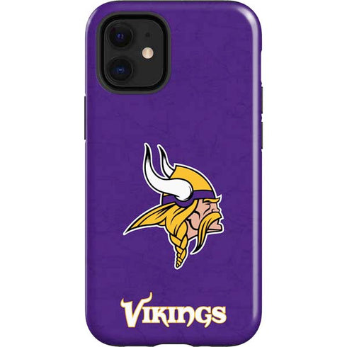 NFL Minnesota Vikings Distressed iPhone 12 Mini Impact Case
