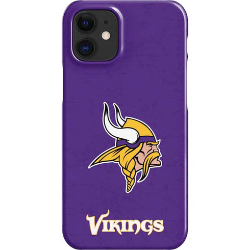 NFL Minnesota Vikings Distressed iPhone 12 Mini Lite Case