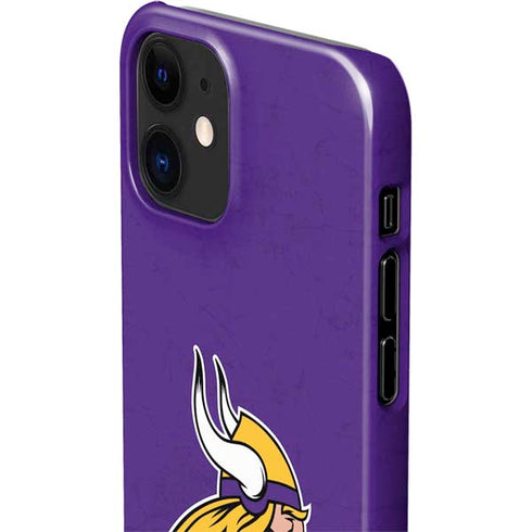 NFL Minnesota Vikings Distressed iPhone 12 Mini Lite Case